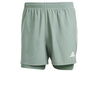 adidas Men's Own The Run Climacool 2in1 Short, Silver Green, M