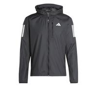 adidas Men's Own the Run Jacket, Black/White pocket, S