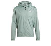 adidas Men's Own the Run Jacket, Silver Green, L