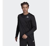 adidas Mens Own the Run Long Sleeve Tee - Black Recycled Material - Size Medium
