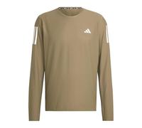 adidas Men's Own The Run Long Sleeve Tee, Olive strata, L
