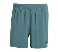 adidas Own The Run Mens Running Shorts Green 7 Inch Moisture Wicking Zip Pocket