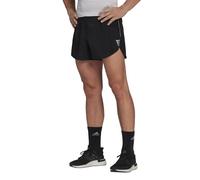 adidas Mens Own The Run Split Running Shorts Black Reflective Gym Fitness