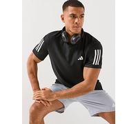 adidas Mens Own The Run Tee - Black, Black, Size S, Men Black