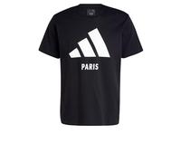 adidas Mens Paris U T-Shirt Black XS