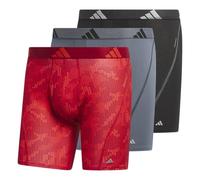 adidas Men's Performance Athletic Mesh Boxer Brief Underwear 3-Pack, Moisture Wicking, Sport Comfort, Digi Camo Better Scarlet-bright Red/Better Scarlet/Bright Red, XXL