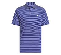 adidas Men's Performance Two-Color Stripe Polo Shirt, Collegiate Royal/White, XL