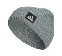 adidas Men's Pine Knot Beanie, Standard Fit Cuffed Acrylic Knit Hat/Cap for Winter Cold Weather, Heather Grey/Black F23, One Size