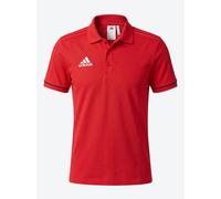 Adidas Polo Shirt Men's Small Red Climalite Slim Fit 3 Stripes Golf Short Sleeve