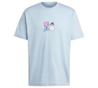 adidas Men's Positivity Shapes Graphic TEE, Wonder Blue, S