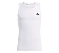 adidas Men's Power Essentials Workout Rib Tank Shirt, White, S