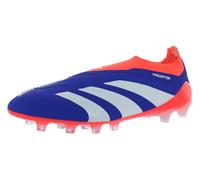 adidas Men's Predator Elite Soccer Cleats, Lucid Blue/Footwear White/Solar Red, 7.5 Women/6.5 Men
