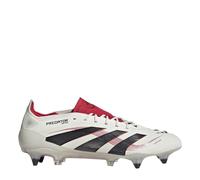 adidas Mens Predator Elite Soft Ground Low Top Sneakers in Off White/Black - Size UK 6.5