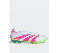adidas Mens Predator League Laceless Firm Ground Football Boot - White, White, Size 9, Men White