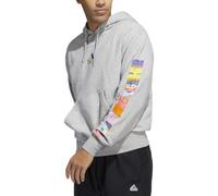 adidas Men's Pride Hoodie, Medium Grey Heather, X-Large