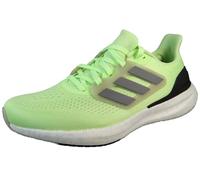 adidas Men's Pureboost 23 Shoes, Green Spark/Iron met/Putty Grey, 4 UK