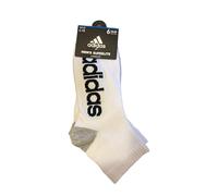 Adidas Men's Quarter Low Cut Cushion Superlite Athletic Socks 6-Pack, White, Shoe size 6-12