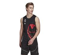 adidas Men's Real Madrid Marvel Avengers Jersey (Sleeveless), Black/Powred, M