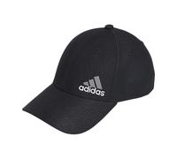 adidas Men's Release 3 Structured Stretch Fit Cap, Black/White/Grey, Small-Medium