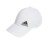 adidas Men's Release 3 Structured Stretch Fit Cap, White/Onix Grey/Black, Small-Medium