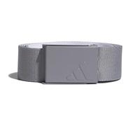 adidas Men's REVERSIBLE WEBBING BELT, Grey Three/White, One Size