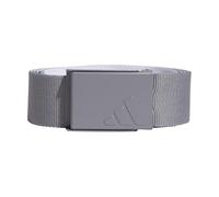 adidas Men's REVERSIBLE WEBBING BELT, Grey Three/White, One Size