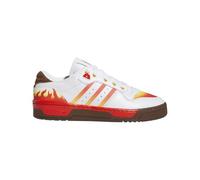 adidas Men's Rivalry Low Demon Slayer Sneakers, White/Red/Yellow, 10 UK
