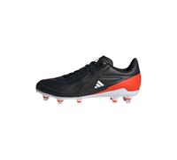 adidas Mens RS 15 Elite Soft Ground Rugby Boots Black/Silver/Red 7 (40.7)