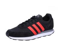 adidas Men's Run 60s 3.0 Leather Shoes, core Black/Better Scarlet/Grey Three, 10.5 UK
