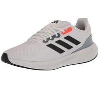 adidas Mens Run Falcon 3.0 Wide Shoes, White/Black/Crystal White, 10 Wide