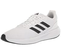 adidas Men's Run Falcon 3.0 Shoe, White/Black/White, 9.5 D (M) Standard
