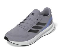 adidas Men's Run Falcon 5 Sneaker, Glory Grey/Black/Blue Fusion, 11 UK