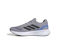adidas Men's Run Falcon 5 Sneaker, Glory Grey/Black/Blue Fusion, 12.5 UK