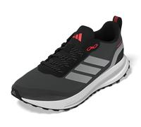 adidas Men's Run Falcon 5 Trail Sneaker, Black Silver Metallic Carbon, 11 UK