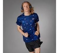 adidas Men's Run It Brand Love Tee, Dark Blue, S