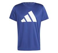 adidas Men's Run It Stripes Tee, Dark Blue, XL