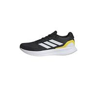 adidas Men's RUNFALCON 5 Running Shoes, Core Black/Cloud White/Yellow, 9.5 UK