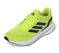 adidas Men's Runfalcon 5 Running Shoes, Solar Yellow/Dark Blue/FTWR White, 9.5 UK