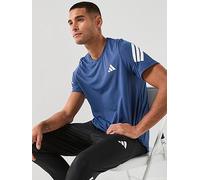 adidas Mens Running Adi365 Iconic Stripes T-Shirt, Navy, Size 2Xl, Men Navy