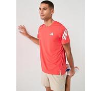 adidas Mens Running Adi365 Iconic Stripes T-Shirt, Red, Size M, Men Red