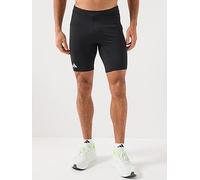 adidas Adizero Essentials Mens Short Tights Black Running Fitted Sports Shorts
