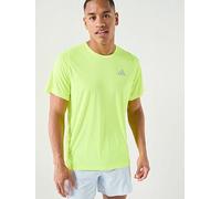 adidas Mens Running Breezy T-Shirt, Syello, Size M, Men Yello
