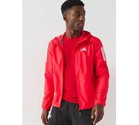 adidas Mens Running Own The Run Jacket - Pure Ruby, Pure Ruby, Size S, Men Pure Ruby