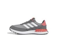 adidas Men's S2G Spikeless 24 Golf Shoes, Grey Three/Footwear White/Preloved Scarlet, 9.5 UK