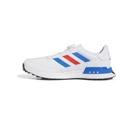 adidas Men's S2G Spikeless Boa 24 Golf Shoes, Footwear White/Bright Royal/Bright Red, 8