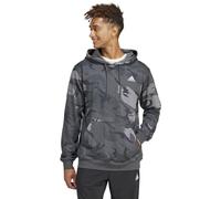 adidas Men's Seasonal Essentials Camouflage Hoodie, dgh solid grey, M