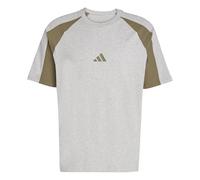 adidas Men's Seasonal Essentials Colorblock T-Shirt, Medium Grey Heather, S