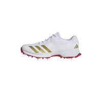 adidas Men's SL22 Cricket Shoes, FTWR White/Gold met./Pure Ruby, 10 UK