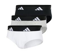 Adidas Men's Slip, 3-Pack - Briefs, Active Flex Cotton, Logo, Solid Color Sc...