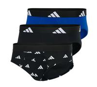 Adidas Men's Slip, 3-Pack - Briefs, Active Flex Cotton, Logo, Solid Color Sc...